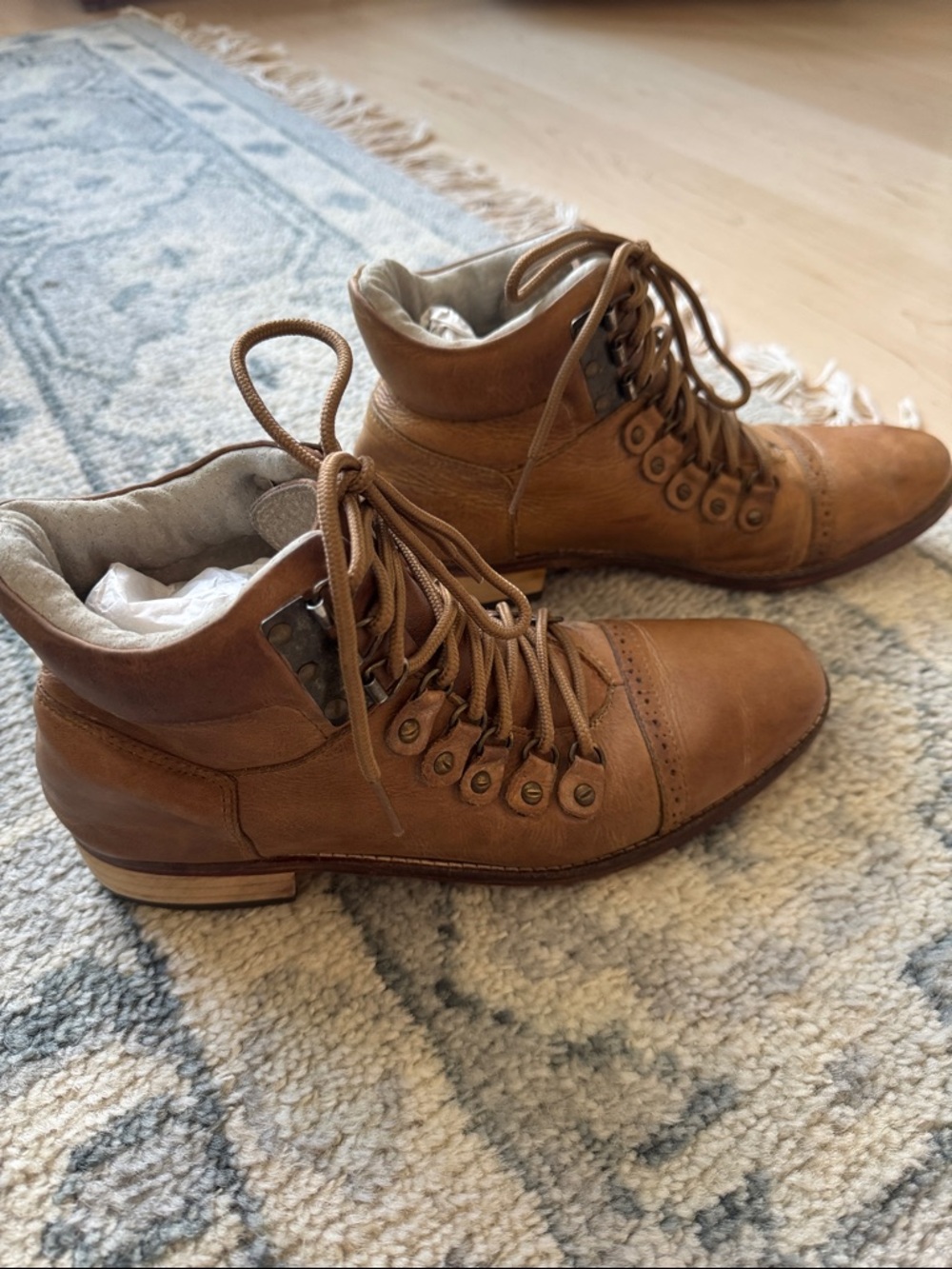Free People Ventura Leather Ankle Boots - Professionally Resoled! size 40 W 8.5 - Picture 3 of 15